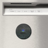Blauw Rozen magneet (Insitu (Vaatwasser))