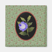 Blauw Rozen magneet (Voorkant)