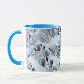 Blauw Rozen Mok, Blauwe Mok, Blauwe beker, Rozen b Mok (Links)