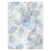 Blauw Rozen patroon Tafelkleed (Voorkant)