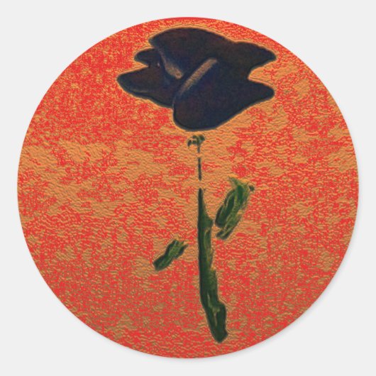 Blauw Rozen Stickers (Voorkant)