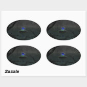 Blauw Rozen Stickers (Vel)