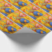 BLAUW RUBBER DUCKIE - IK MOET MIJ ZIJN! CADEAUPAPIER (Hoek)