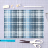 Blauw ruitjes tissuepapier (Craft)