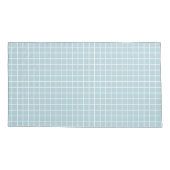 Blauw ruitpatroon hoeslaken kussensloop (Achterkant)