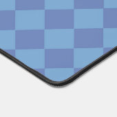 Blauw ruitpatroon van Checker Bureaumat (Hoek)