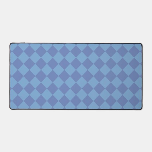 Blauw ruitpatroon van Checker Bureaumat (Voorkant)
