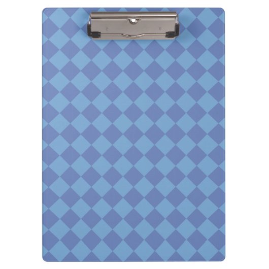 Blauw ruitpatroon van Checker Klembord (Voorkant)
