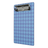 Blauw ruitpatroon van Checker Mini Klembord (Angled2)