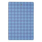Blauw ruitpatroon van Checker Mini Klembord (Achterkant)