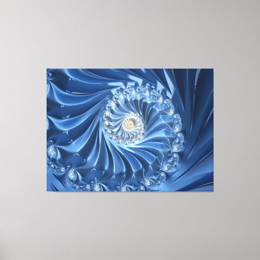 blauw ruitvormig canvas (Voorkant)