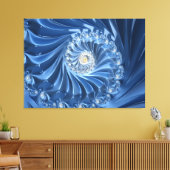 blauw ruitvormig canvas (Insitu (Woonkamer))