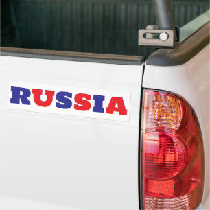 Blauw Rusland Rood VS Bumpersticker