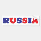Blauw Rusland Rood VS Bumpersticker (Voorkant)