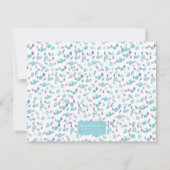 Blauw Russisch Kat Gepersonaliseerd Briefpapier Notitiekaartje (Achterkant)