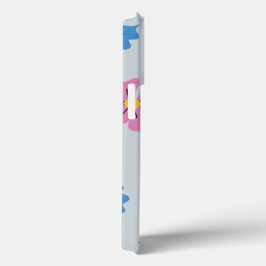  Blauw Russisch Kat & Matisse Bloemen Case-Mate iPhone Case (Achterkant / Rechts)