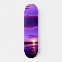 Blauw Russisch Sunset Skateboard