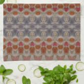 Blauw Rust Rood Theedoek (Gevouwen)