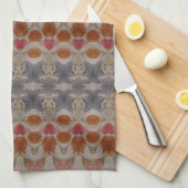Blauw Rust Rood Theedoek (Quarter Fold)