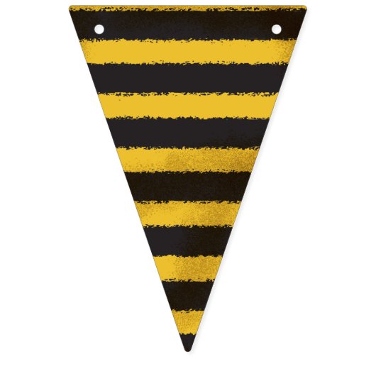 Blauw rustiek geïllustreerd bijenbunting banner te (Eerste vlag)