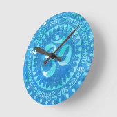 Blauw rustiek Om Ronde Klok (Hoek)