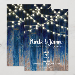 Blauw Rustieke Kust Schuur Hout & Lichten Trouw Ui Kaart