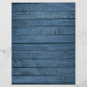 Blauw Rustieke Slingerlichten Huwelijksprogramma T (Achterkant)