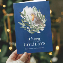 Blauw rustieke vogel niet foto kerst