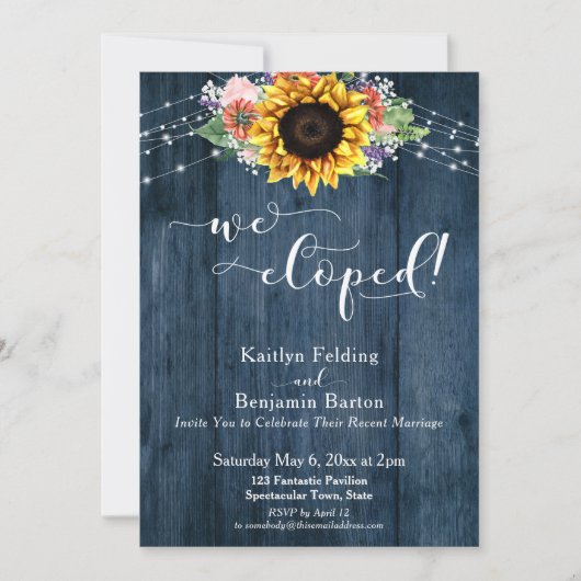 Blauw Rustige zonnebloempjes die we hebben uitgesn Kaart (Voorkant)