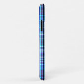 Blauw ruw streekpatroon Case-Mate iPhone case (Achterkant/rechts)