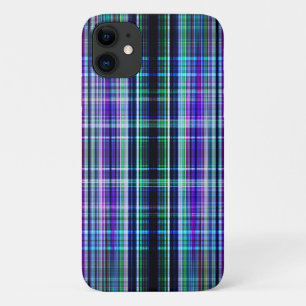 Blauw ruw streekpatroon Case-Mate iPhone case