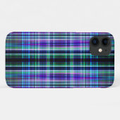 Blauw ruw streekpatroon Case-Mate iPhone case (Achterkant (horizontaal))