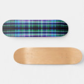 Blauw ruw streekpatroon persoonlijk skateboard (Horizontaal)