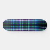 Blauw ruw streekpatroon persoonlijk skateboard (Horizontaal)