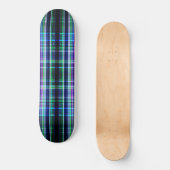 Blauw ruw streekpatroon persoonlijk skateboard (Voorkant)