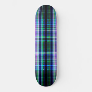 Blauw  ruw streekpatroon persoonlijk skateboard