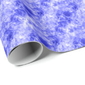 Blauw ruw textiel cadeaupapier (Rol Hoek)