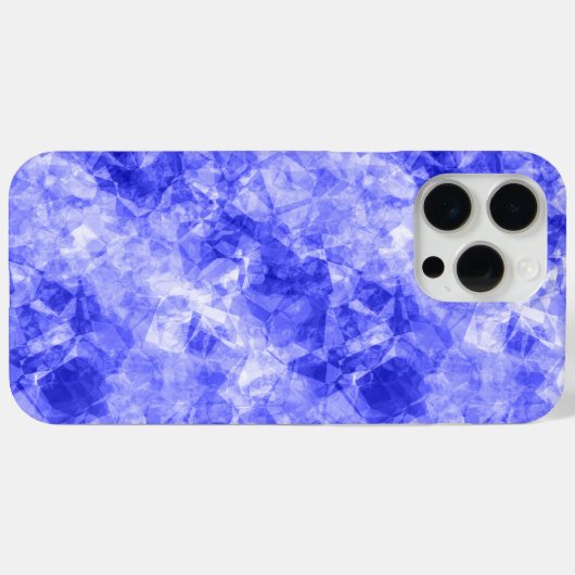 Blauw ruw textiel Case-Mate iPhone case (Achterkant (horizontaal))