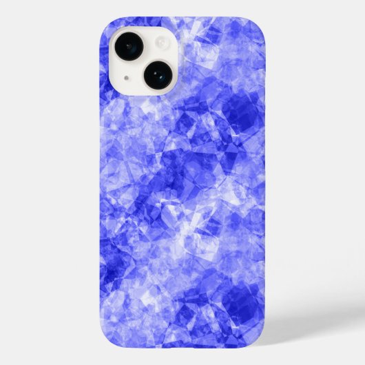 Blauw ruw textiel Case-Mate iPhone case (Achterkant)