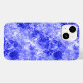 Blauw ruw textiel Case-Mate iPhone case (Achterkant (horizontaal))