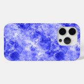 Blauw ruw textiel Case-Mate iPhone case (Achterkant (horizontaal))