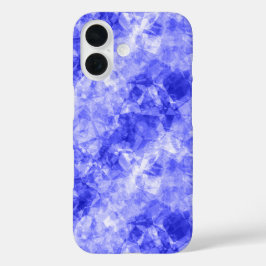 Blauw ruw textiel iPhone 16 hoesje