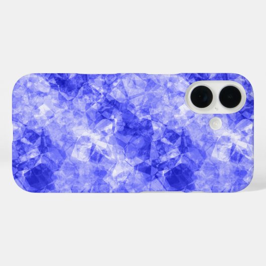 Blauw ruw textiel Case-Mate iPhone case (Achterkant (horizontaal))