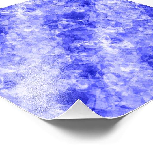 Blauw ruw textiel foto afdruk (Hoek)