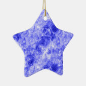 Blauw ruw textiel keramisch ornament (Rechts)