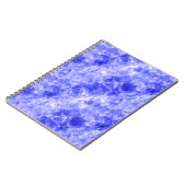Blauw ruw textiel notitieboek (Linkerzijde)