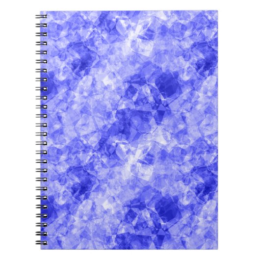 Blauw ruw textiel notitieboek (Voorkant)
