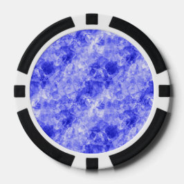 Blauw ruw textiel poker chips