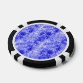 Blauw ruw textiel poker chips (Enkel)