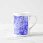 Blauw ruw textiel porselein kop (Rechts)